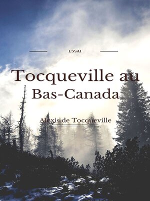 cover image of Tocqueville au Bas- Canada
